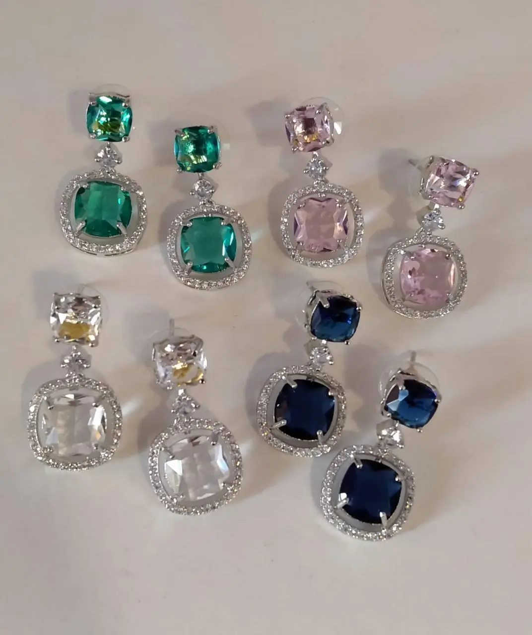 American Dimond Earrings -1991 - Image 3