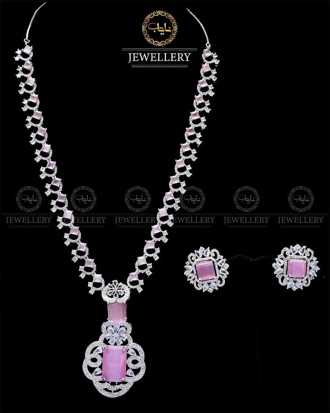 American Dimond with Doublet stones Nita Ambani Mala set-2015 - Image 5