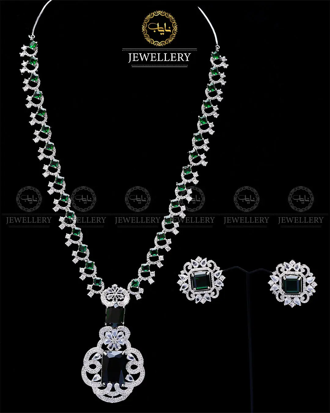 American Dimond with Doublet stones Nita Ambani Mala set-2015 - Image 7