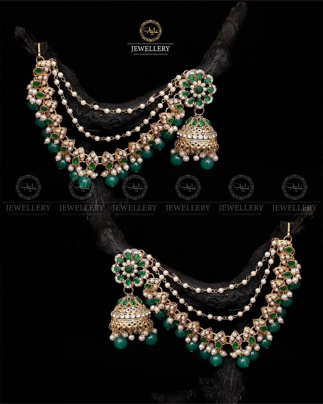 Bahubali sahara Jhumki-2103-Golden - Image 3