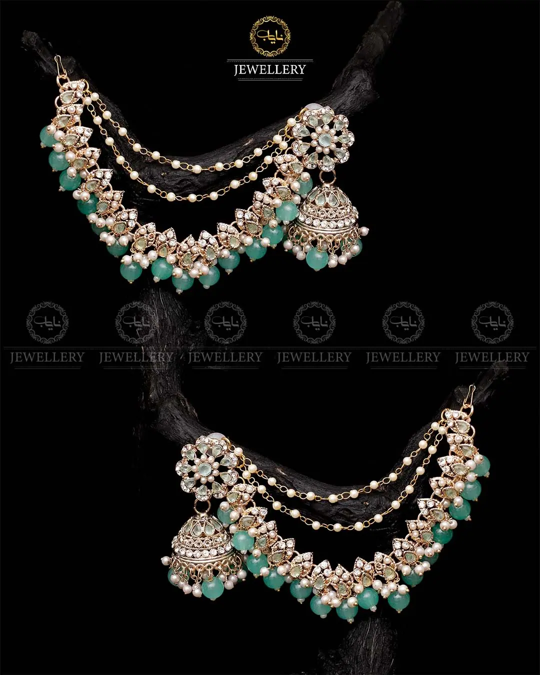 Bahubali sahara Jhumki-2103-Golden - Image 4
