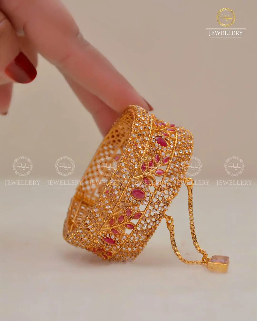 Zarcon openable Bangles set (Pair) NJ-1635 - Image 3