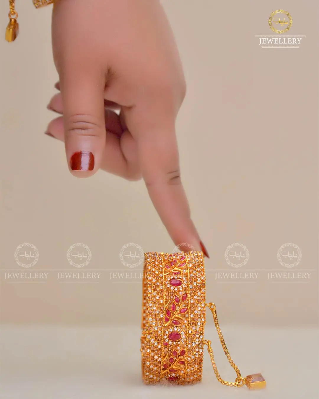 Zarcon openable Bangles set (Pair) NJ-1635 - Image 5