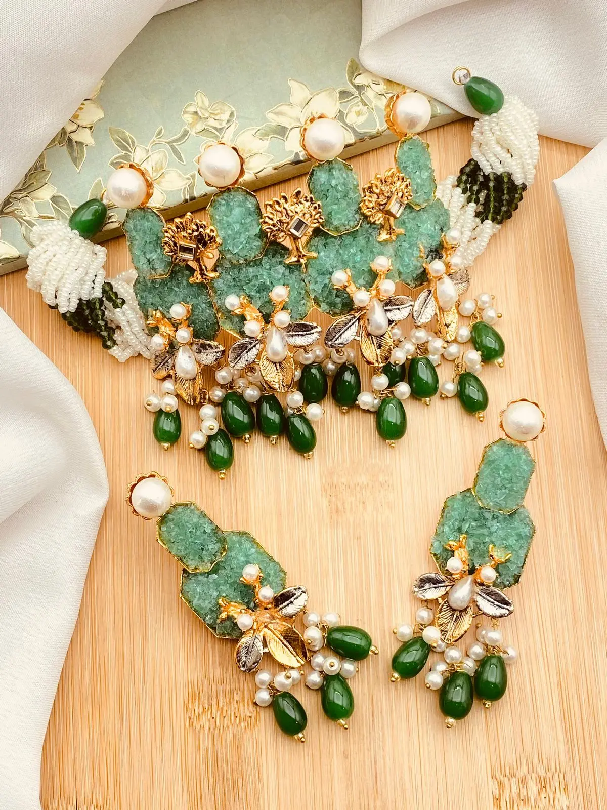 Designer crush Chokar set -1986 - Image 6