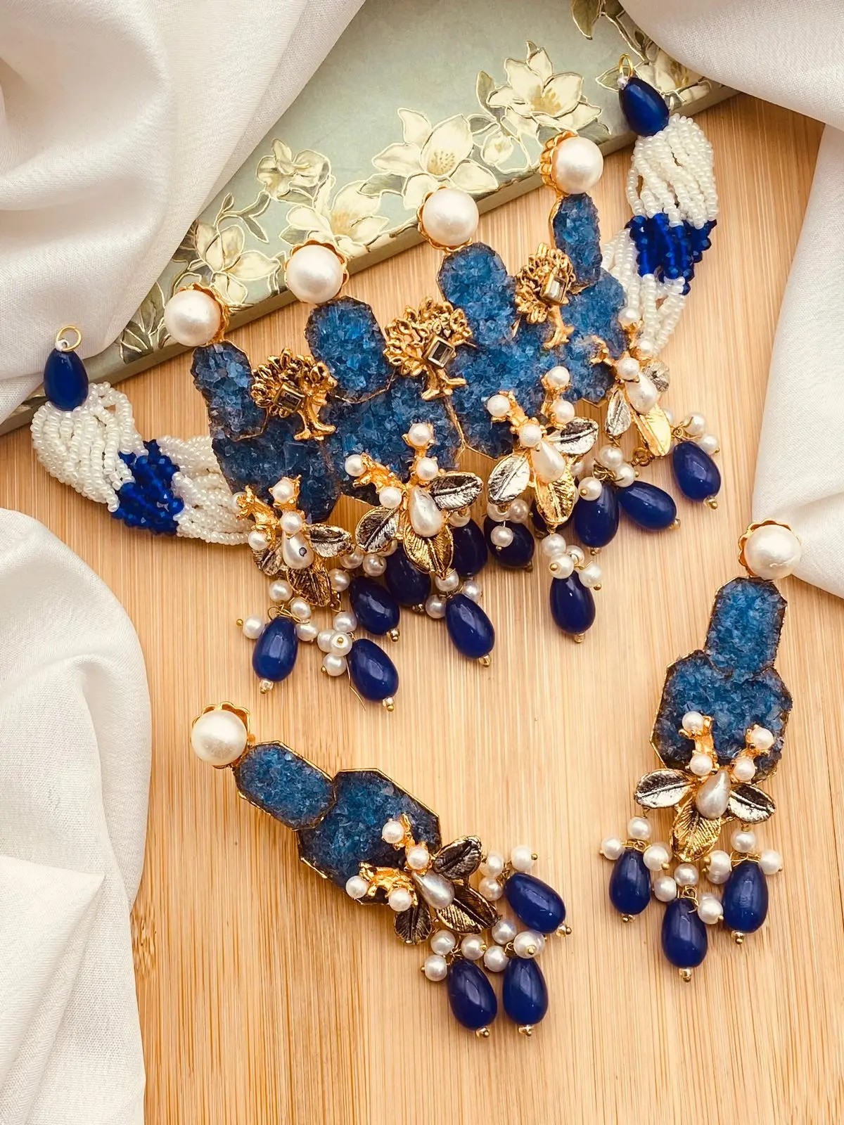 Designer crush Chokar set -1986 - Image 8