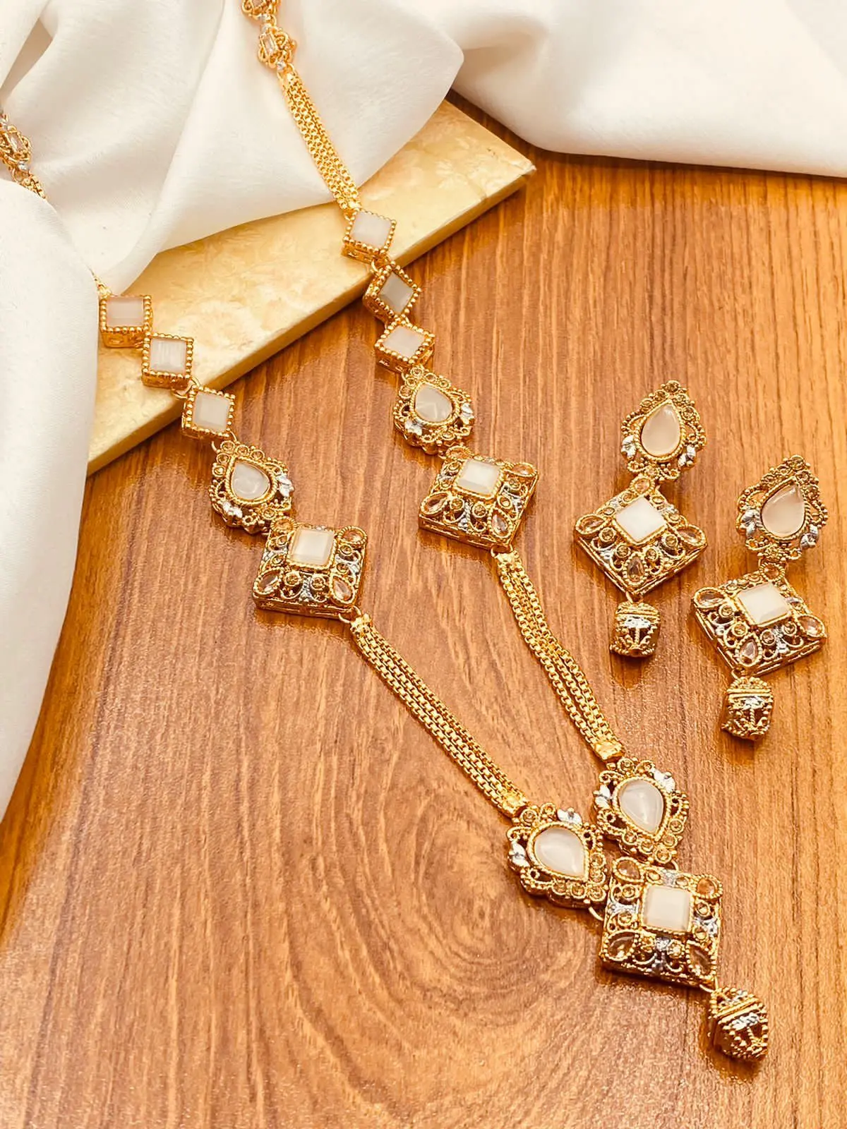 Signature Egyptian Mala With Earring NJ-1497 - Image 7