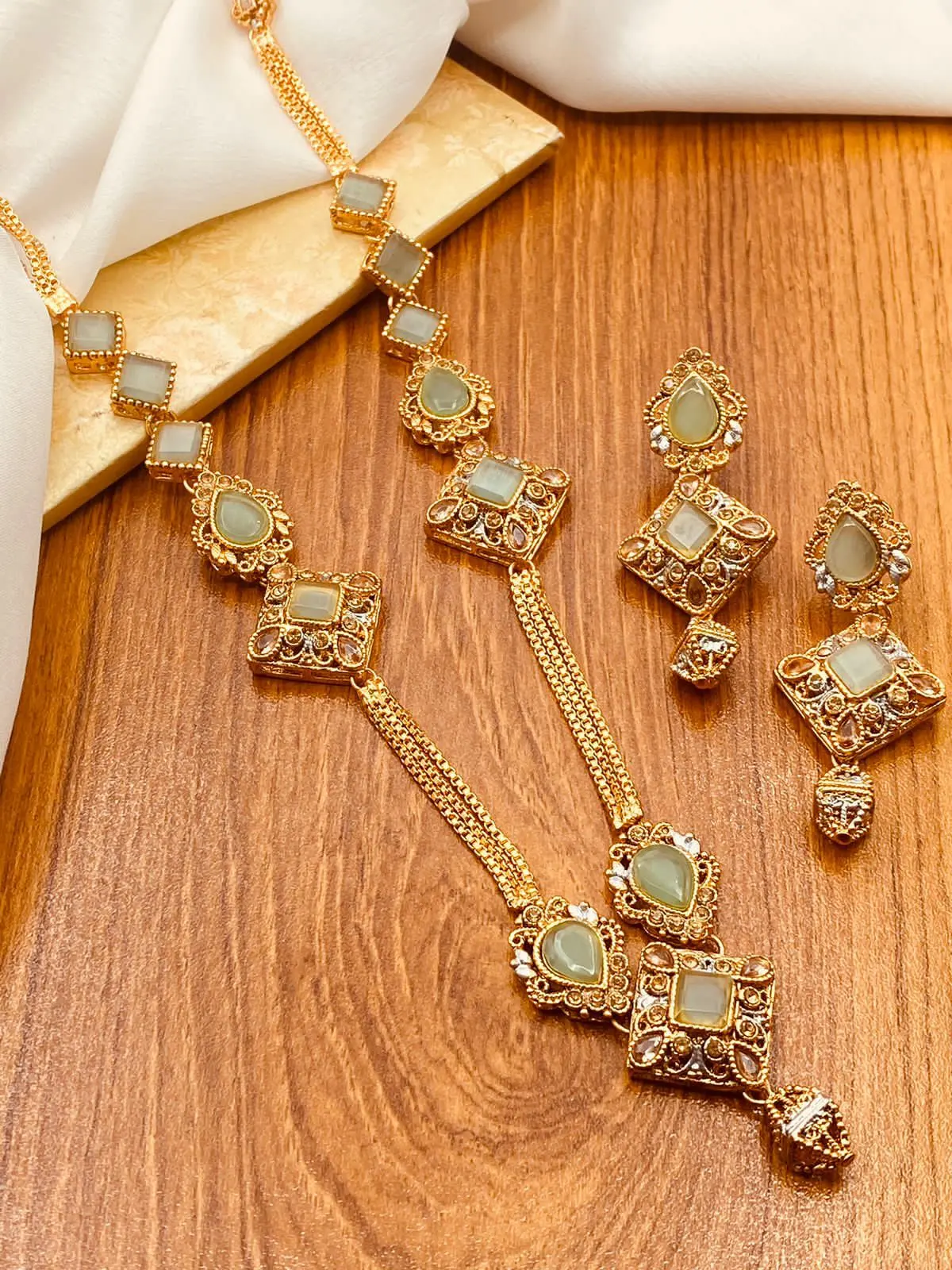 Signature Egyptian Mala With Earring NJ-1497 - Image 8