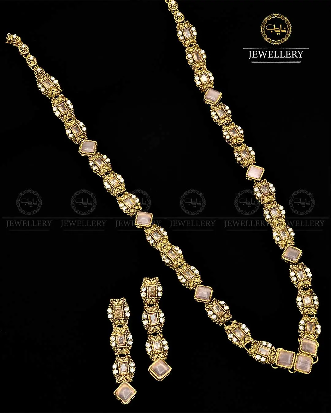 Egyptian Mala set in Antique Polish NJ-1791 - Image 4