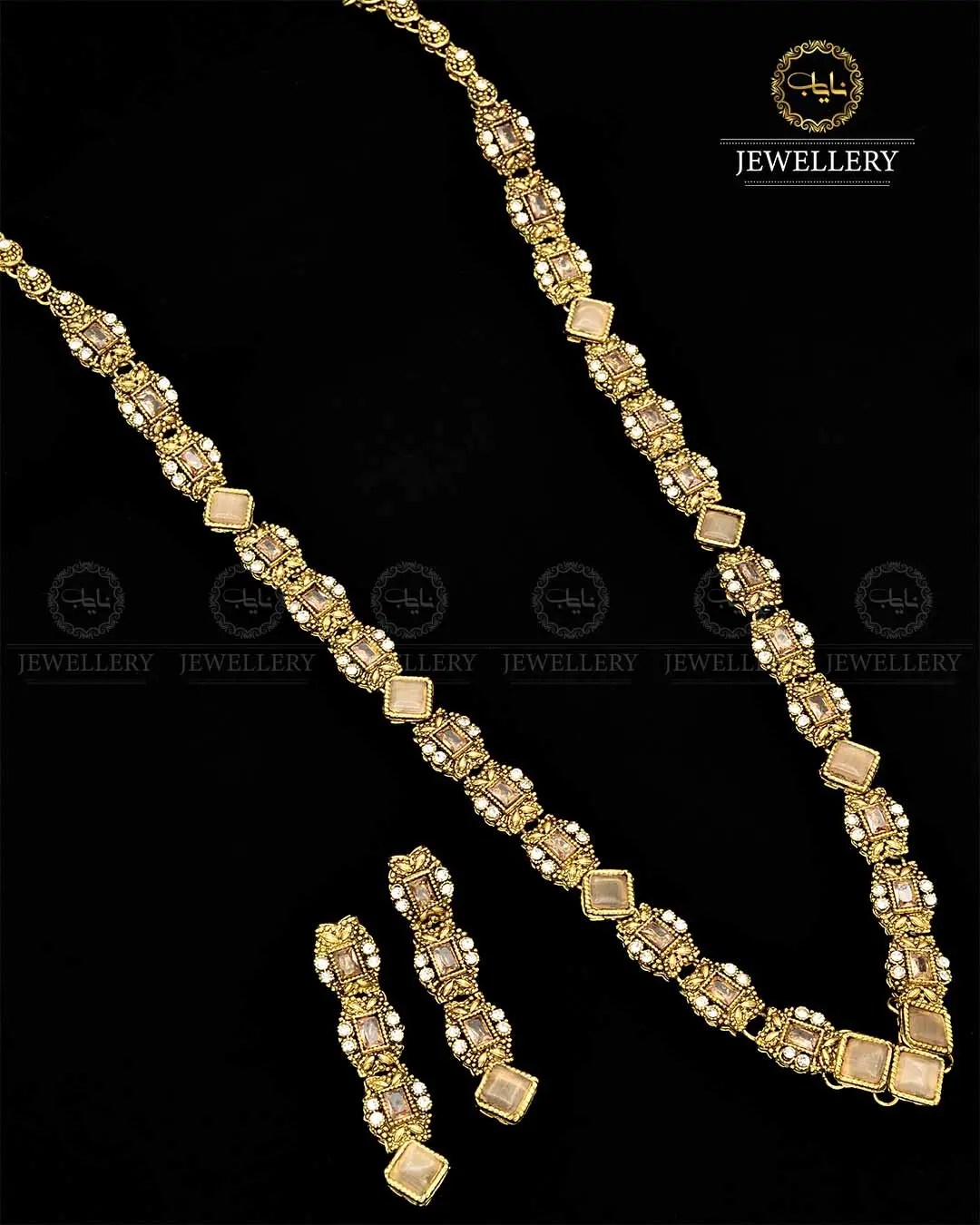 Egyptian Mala set in Antique Polish NJ-1791 - Image 5