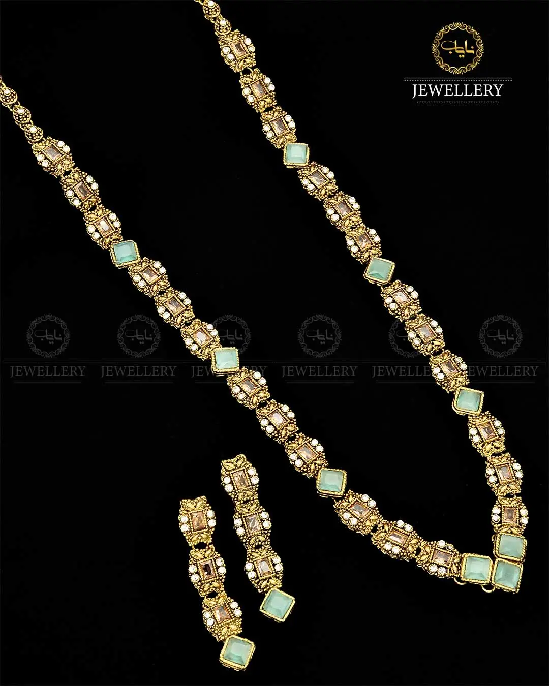 Egyptian Mala set in Antique Polish NJ-1791 - Image 6