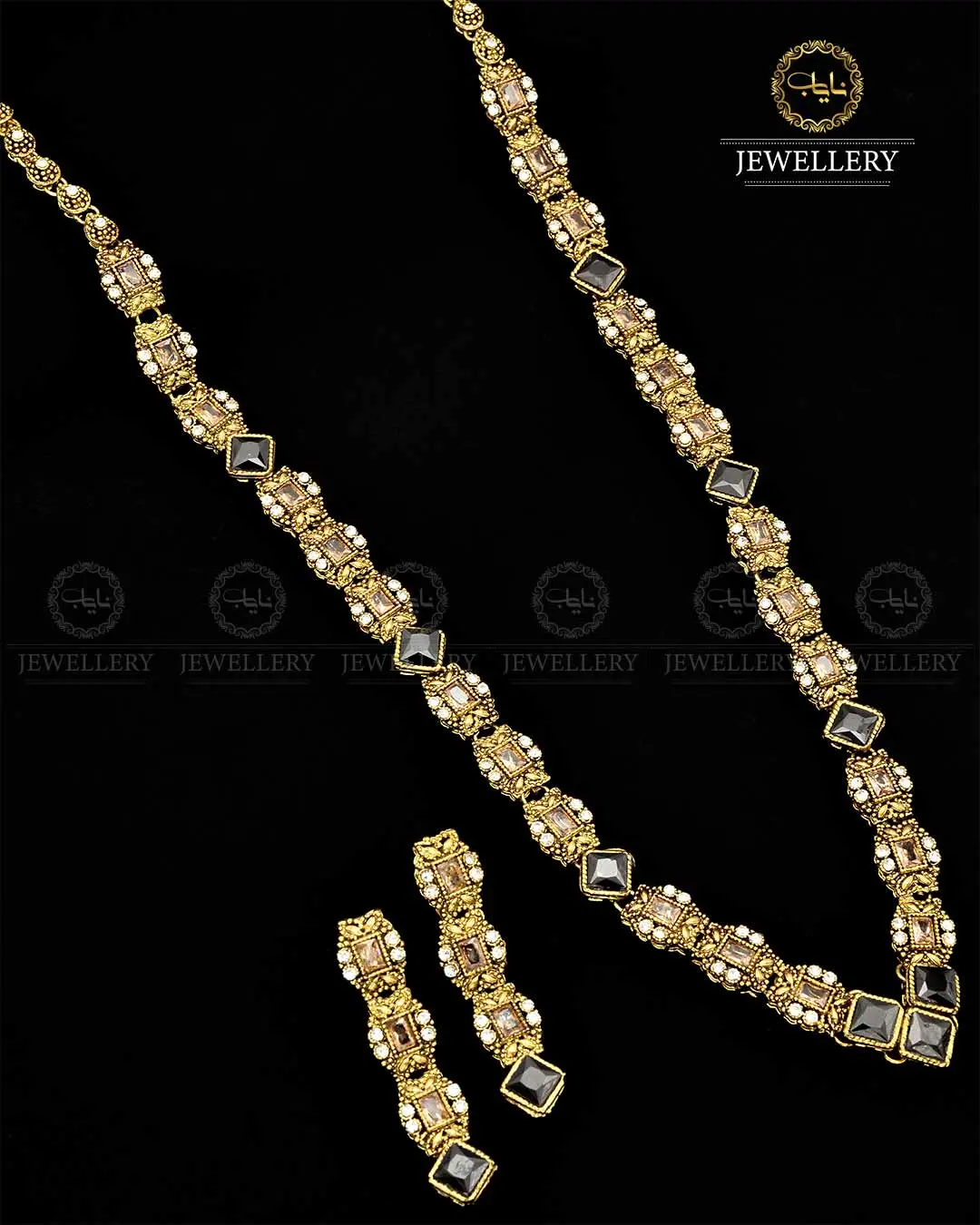 Egyptian Mala set in Antique Polish NJ-1791 - Image 7