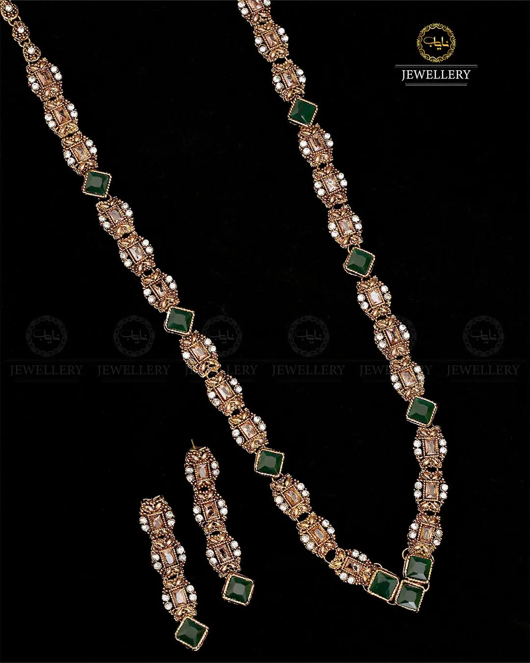 Egyptian Mala set in Antique Polish NJ-1791 - Image 8
