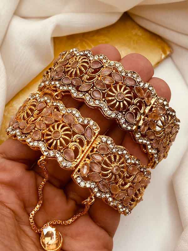 Egyptian Openable Bangles (Pair) NJ-1548 - Image 4