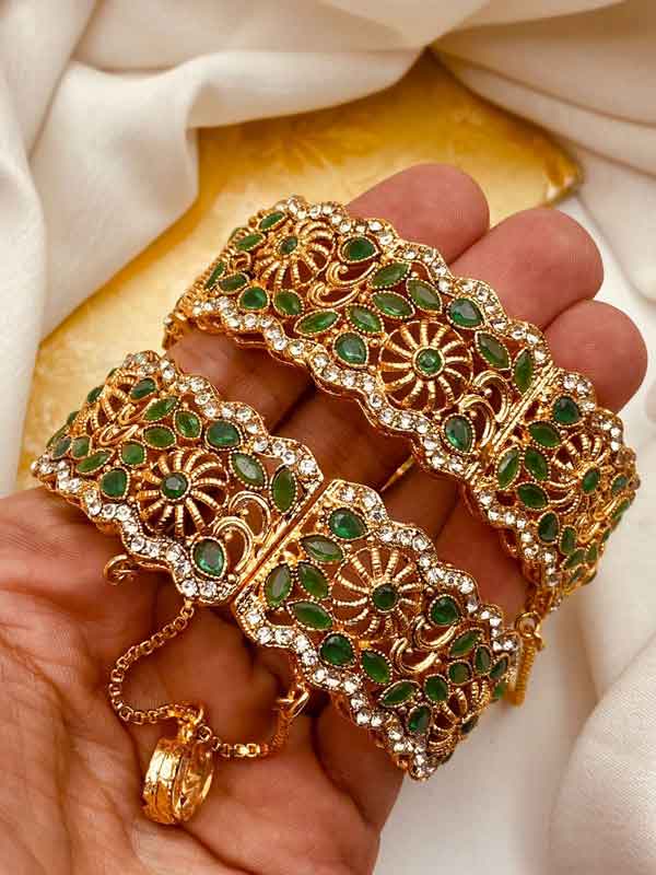 Egyptian Openable Bangles (Pair) NJ-1548 - Image 7