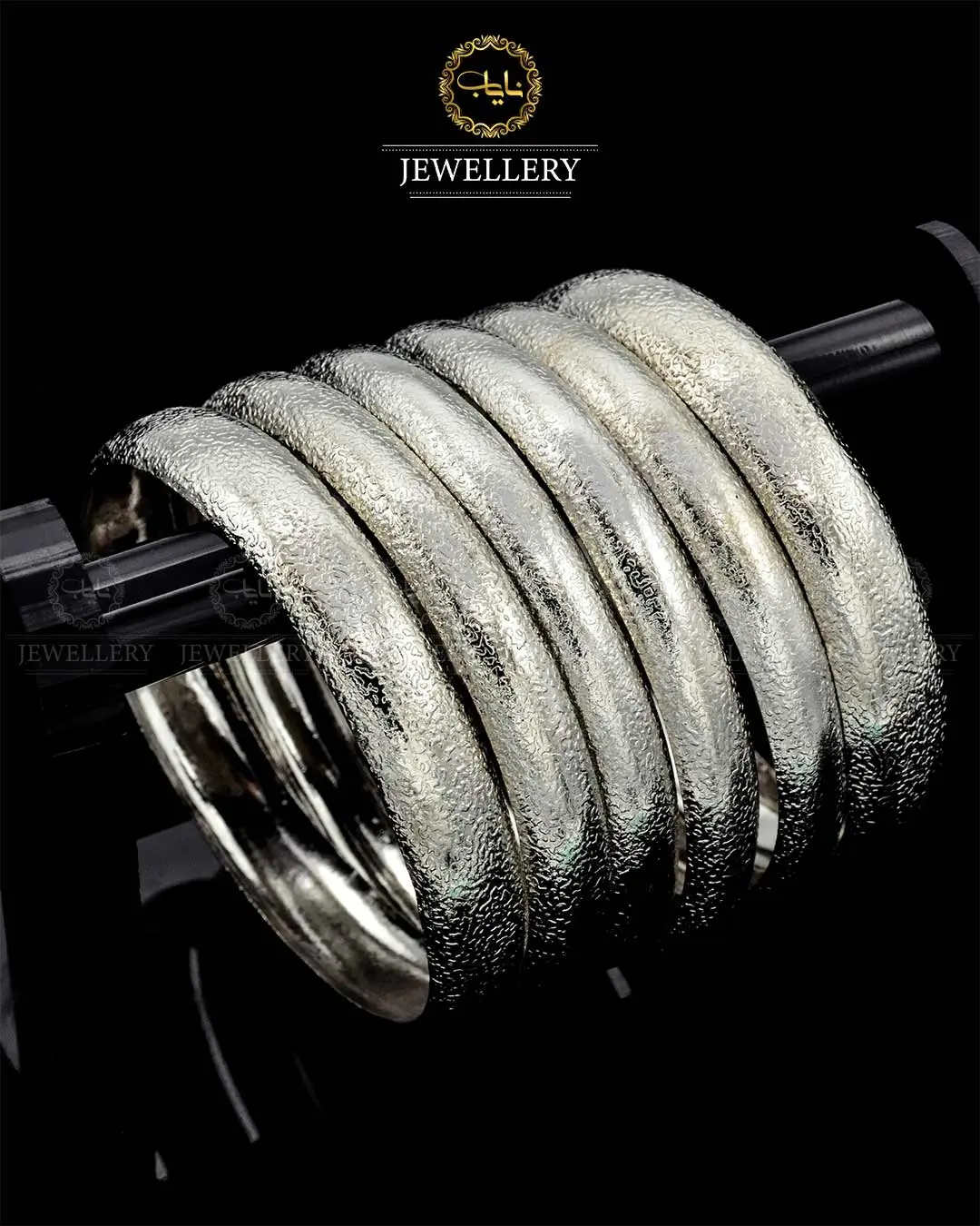 6 pcs plain Bangles set NJ -1729 - Image 4