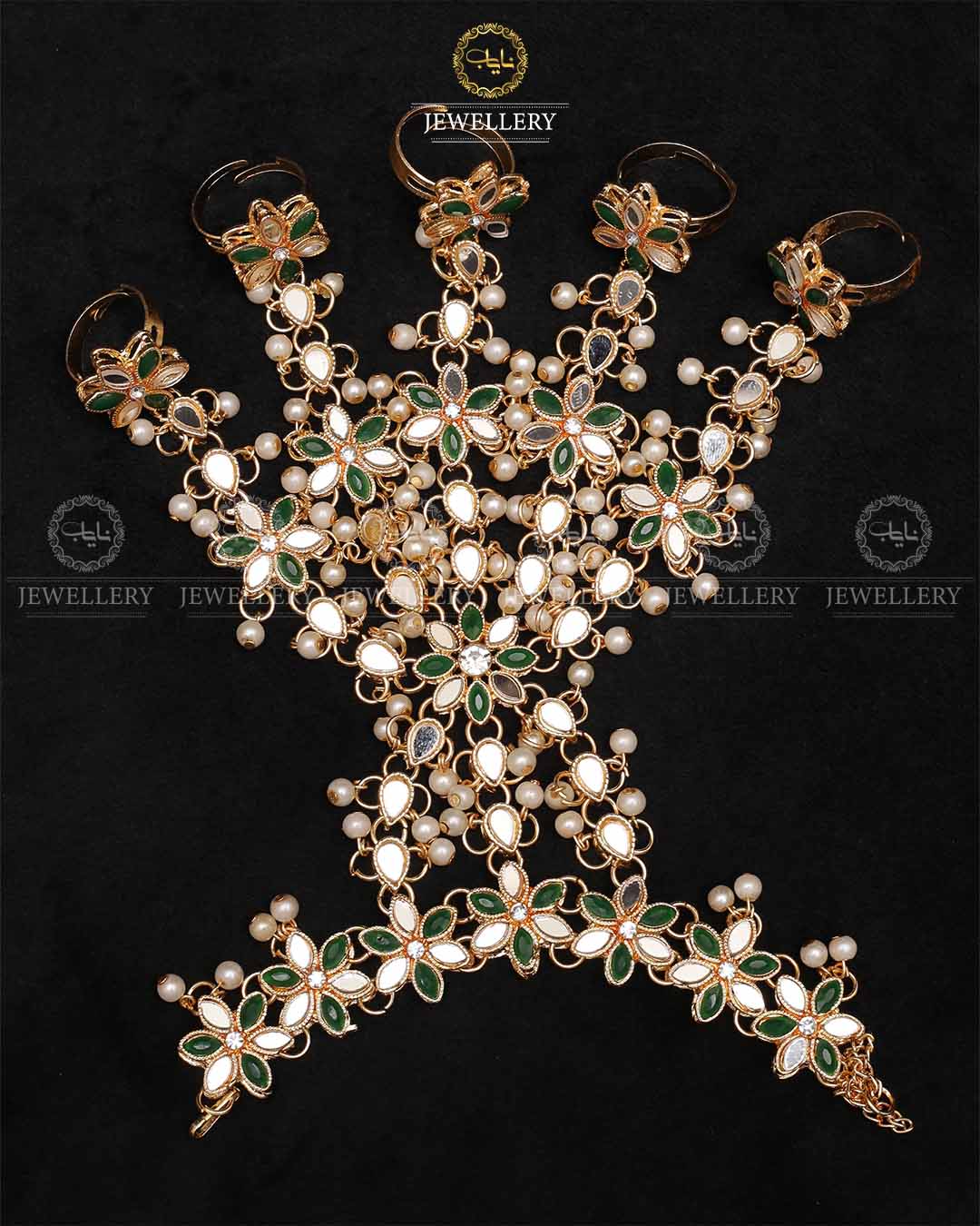 Kundan Bridal Panja-2211-Golden - Image 4