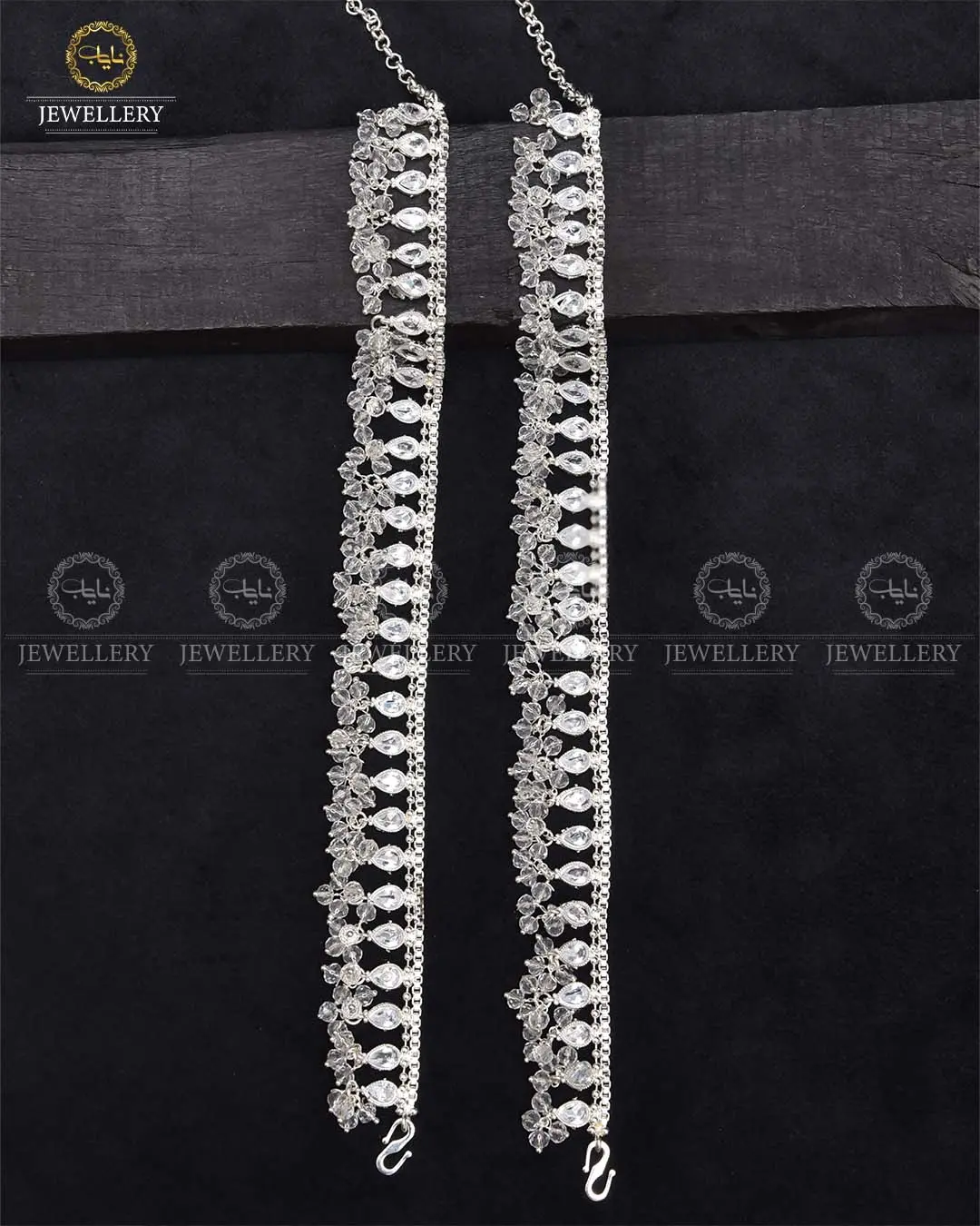 Manjoos Zarcon Anklet (Pazaib)-2290-Silver (pair) - Image 3