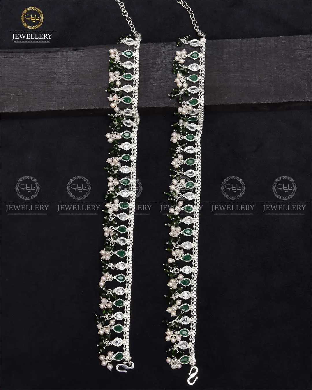 Manjoos Zarcon Anklet (Pazaib)-2290-Silver (pair) - Image 4