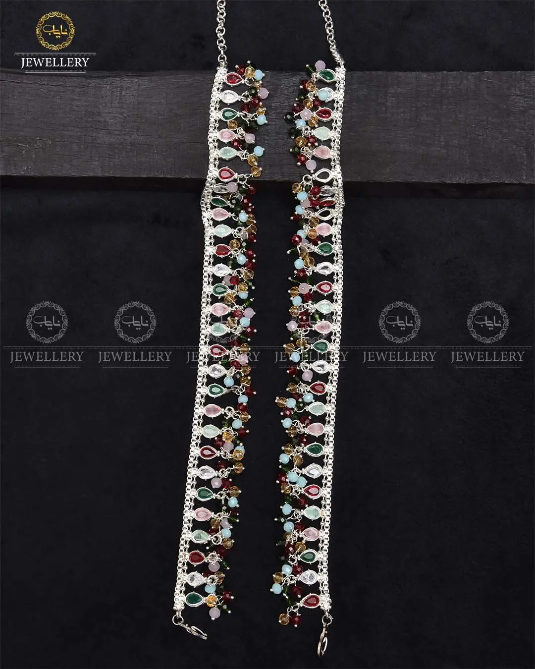 Manjoos Zarcon Anklet (Pazaib)-2290-Silver (pair) - Image 5