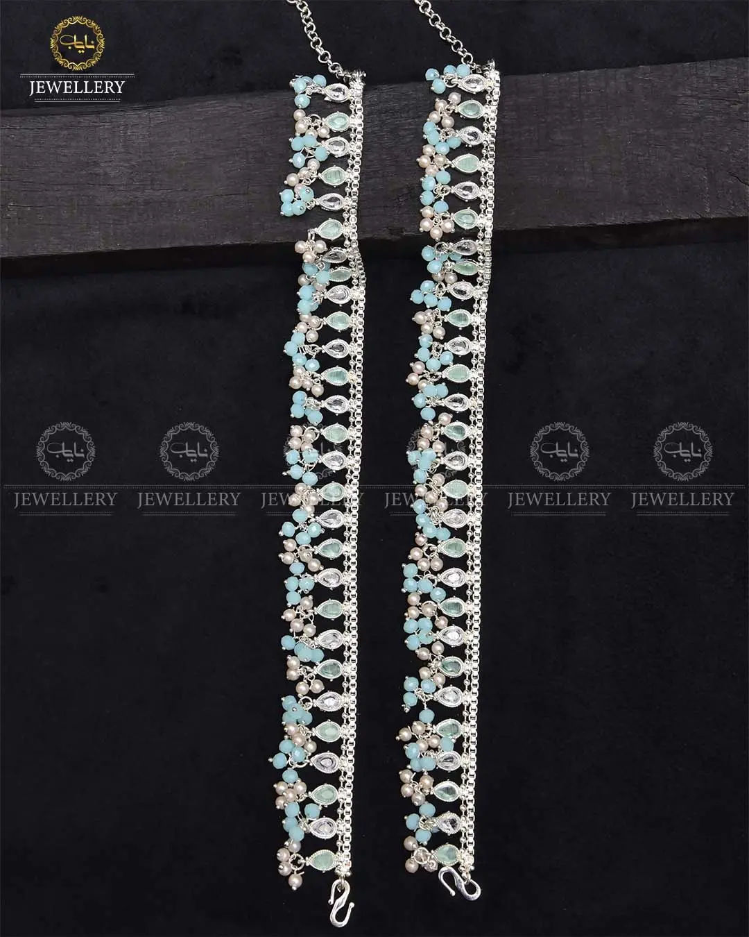 Manjoos Zarcon Anklet (Pazaib)-2290-Silver (pair) - Image 6