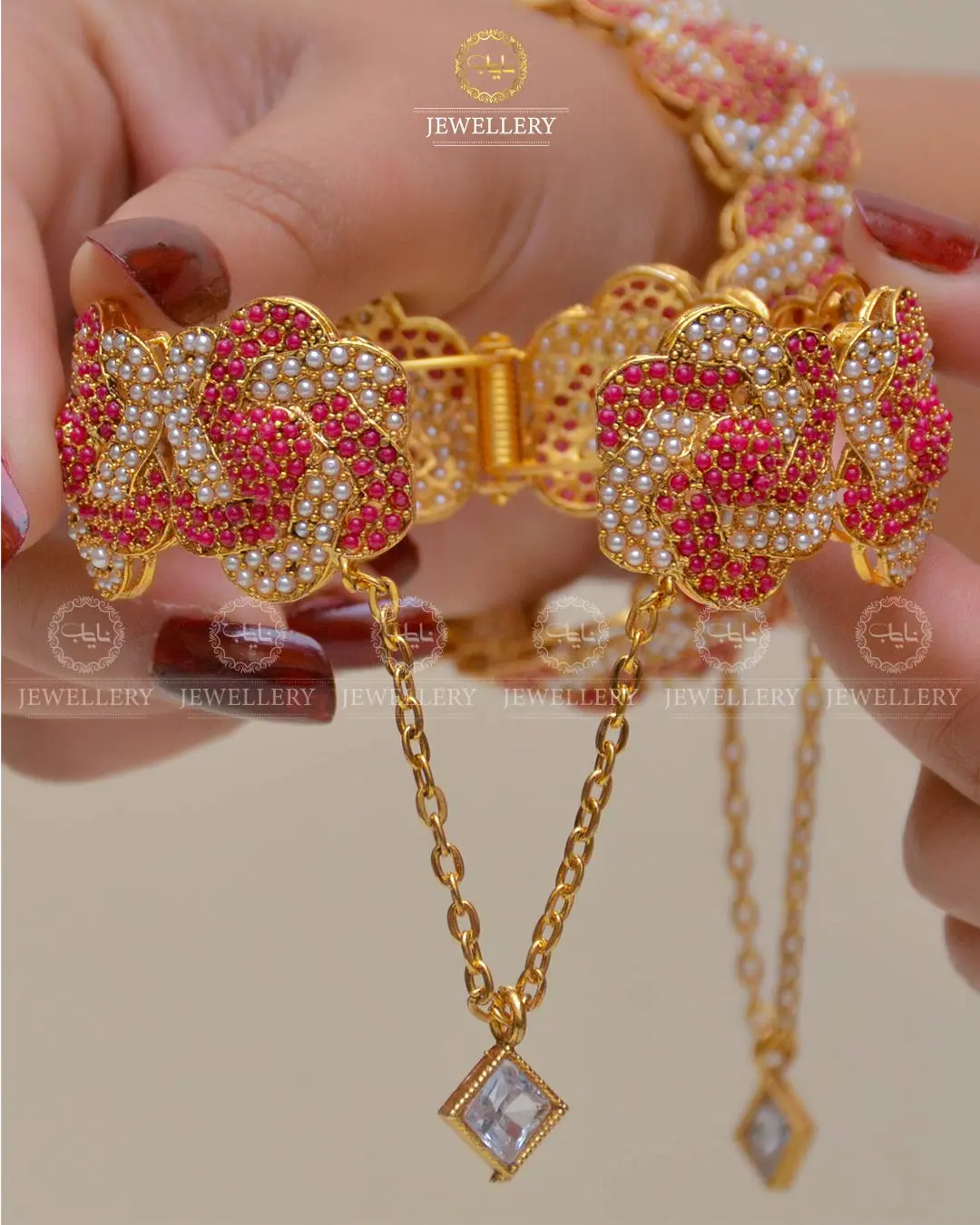 Signature Noratan Openable Bangles  NJ-1631 (Pair) - Image 10