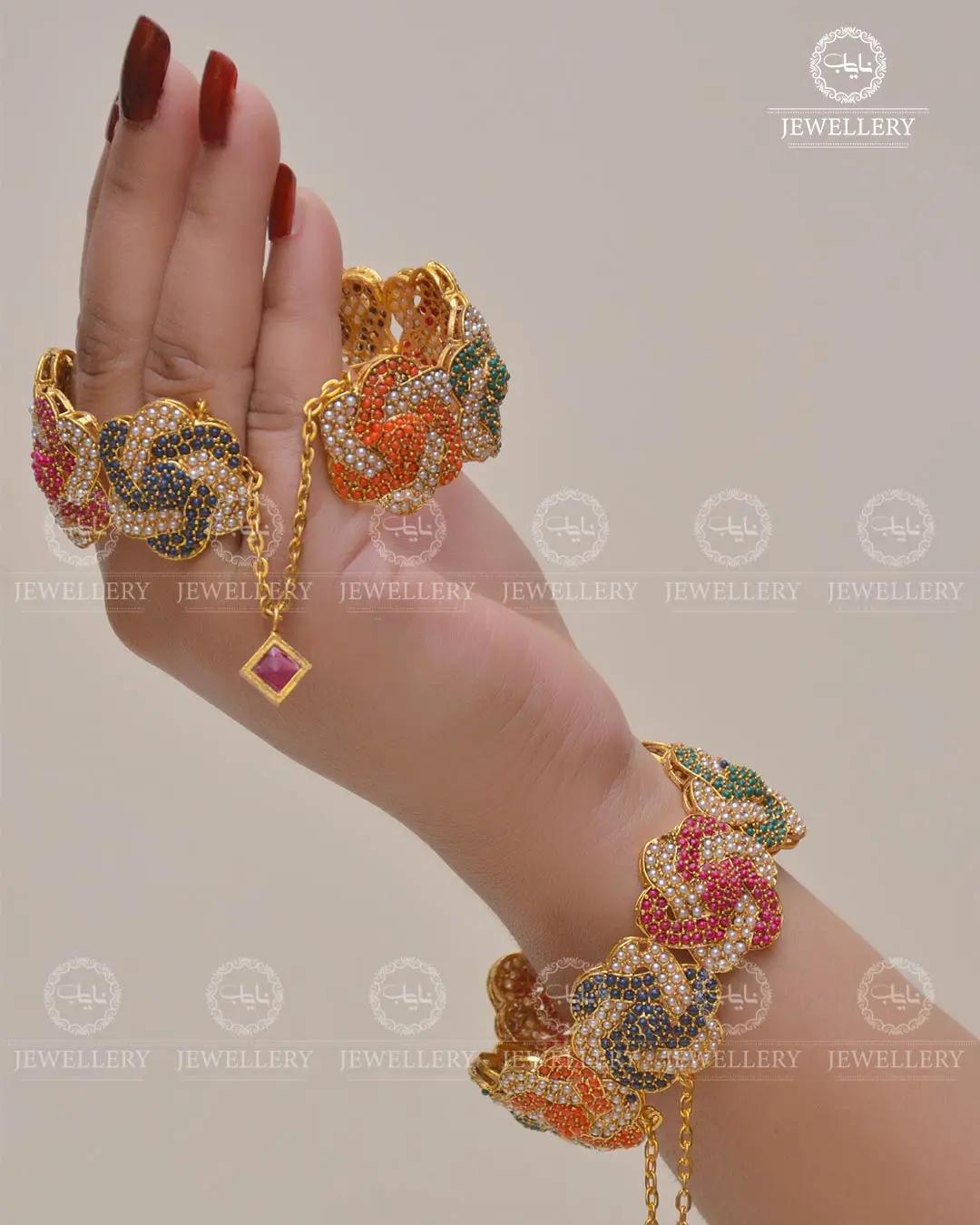 Signature Noratan Openable Bangles  NJ-1631 (Pair) - Image 3