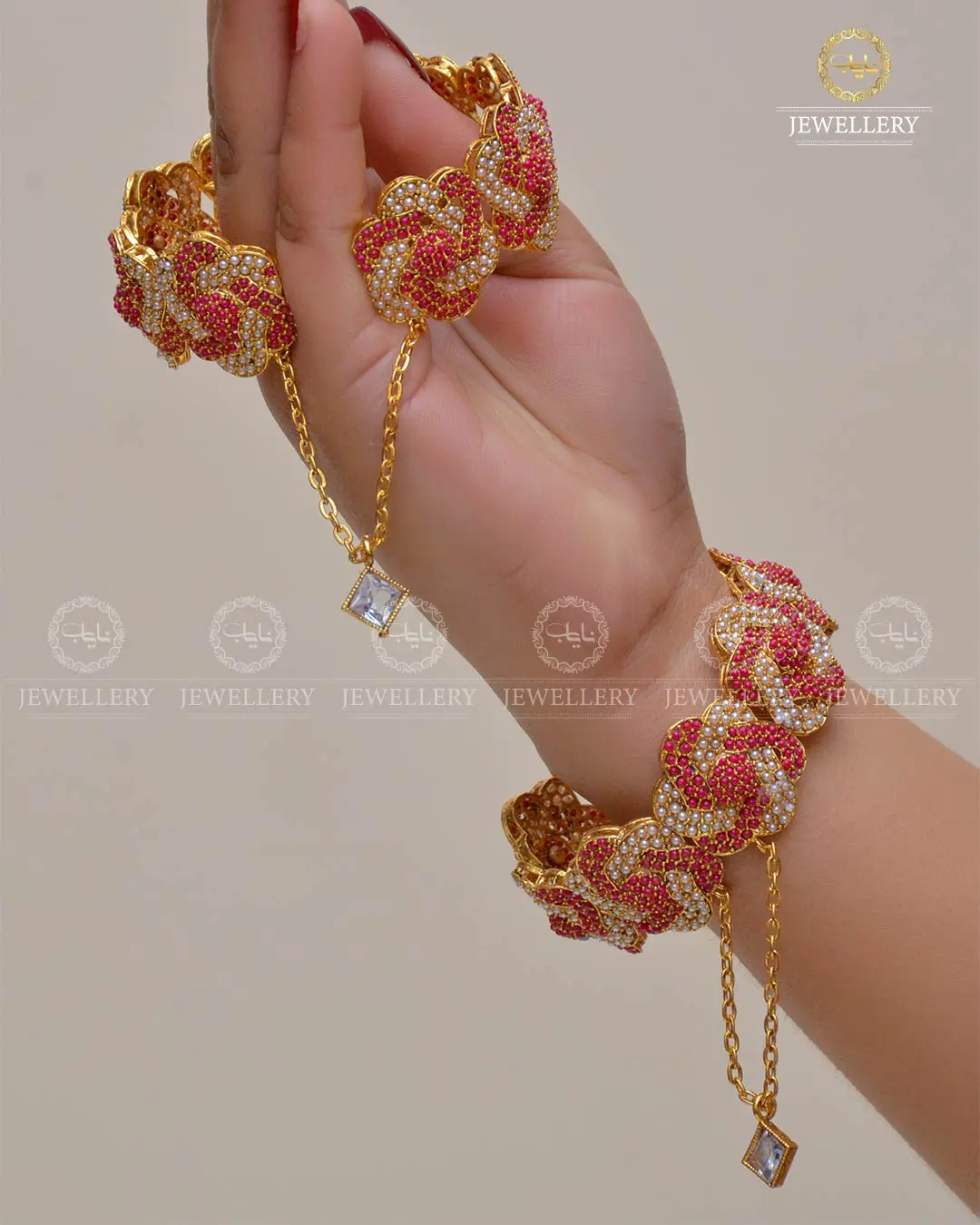 Signature Noratan Openable Bangles  NJ-1631 (Pair) - Image 9