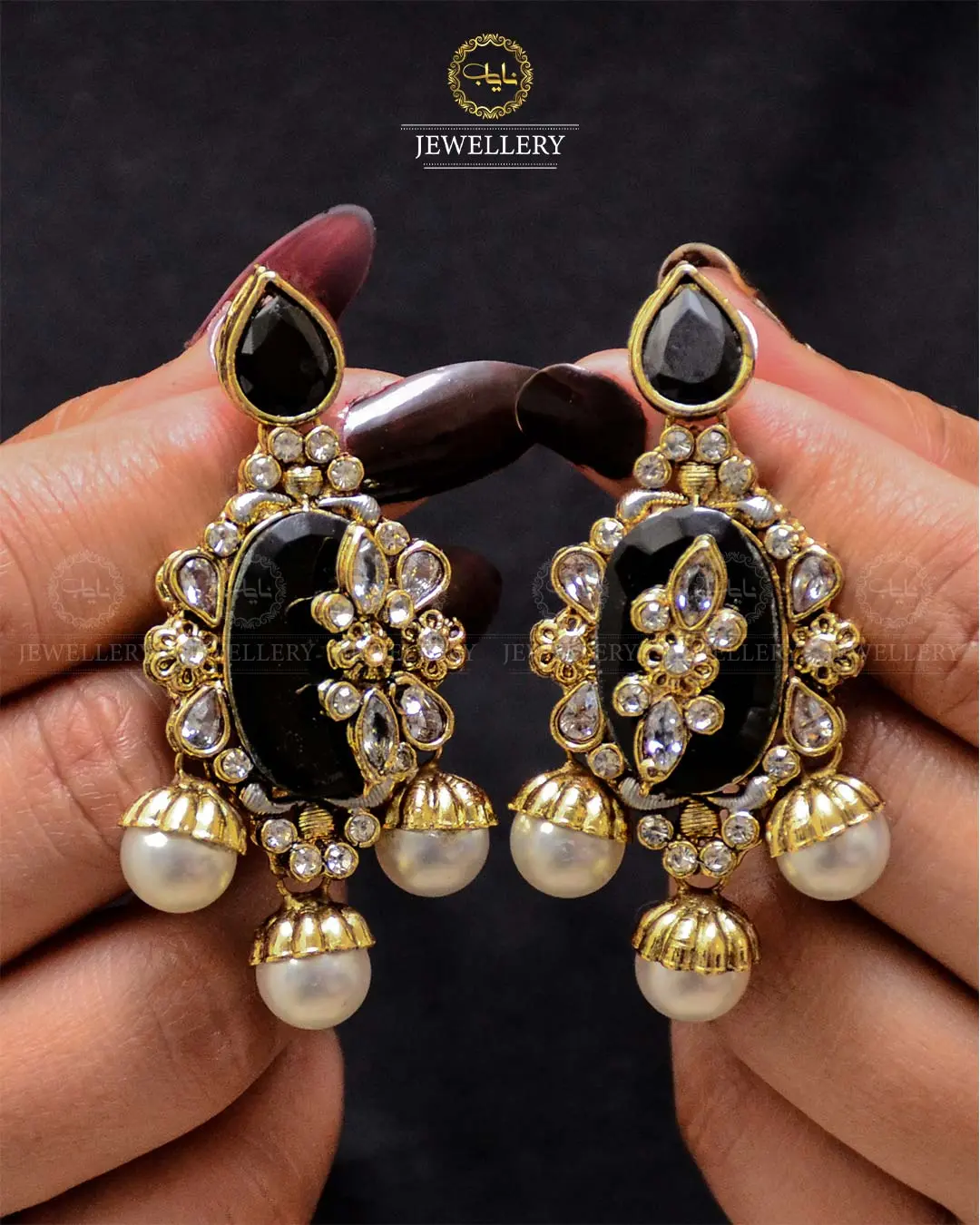 Premium Quality Egyptian Earrings  NJ-1878-G - Image 15