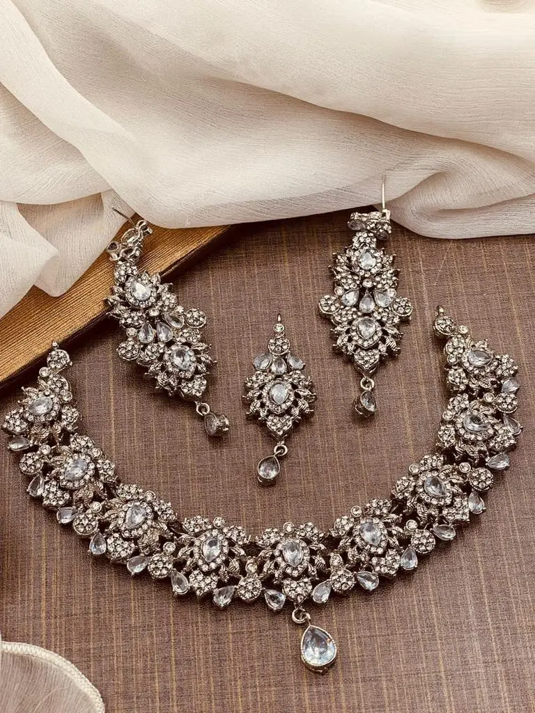 Premium quality Noratan Necklace Set NJ-1027-Golden - Image 4