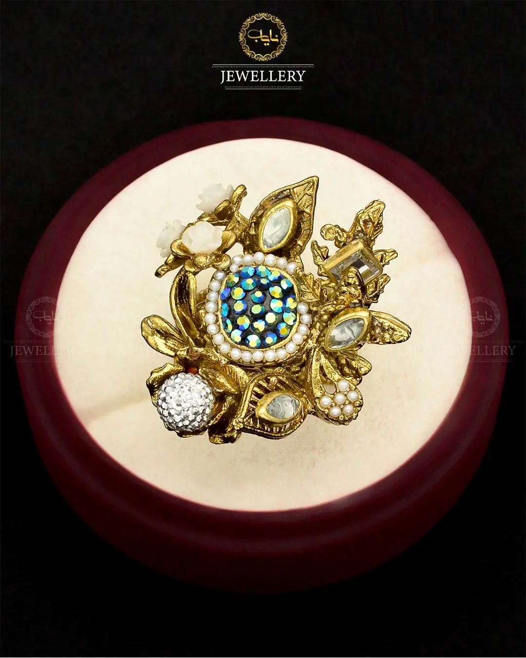 Turkish Designer Ring Size adjustable NJ-1785 - Image 3