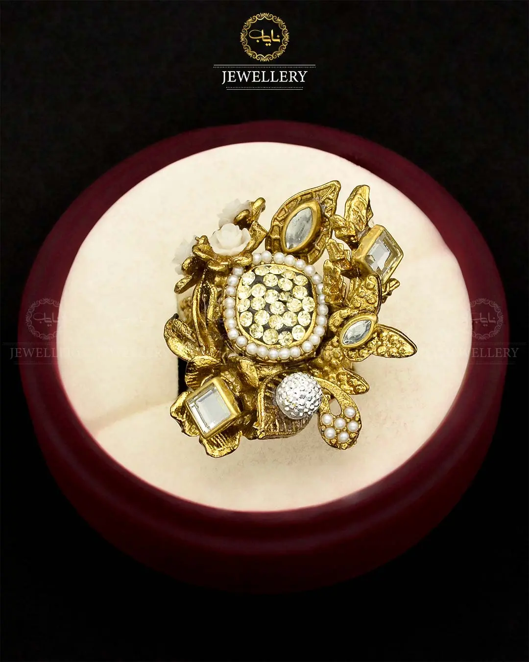 Turkish Designer Ring Size adjustable NJ-1785 - Image 4