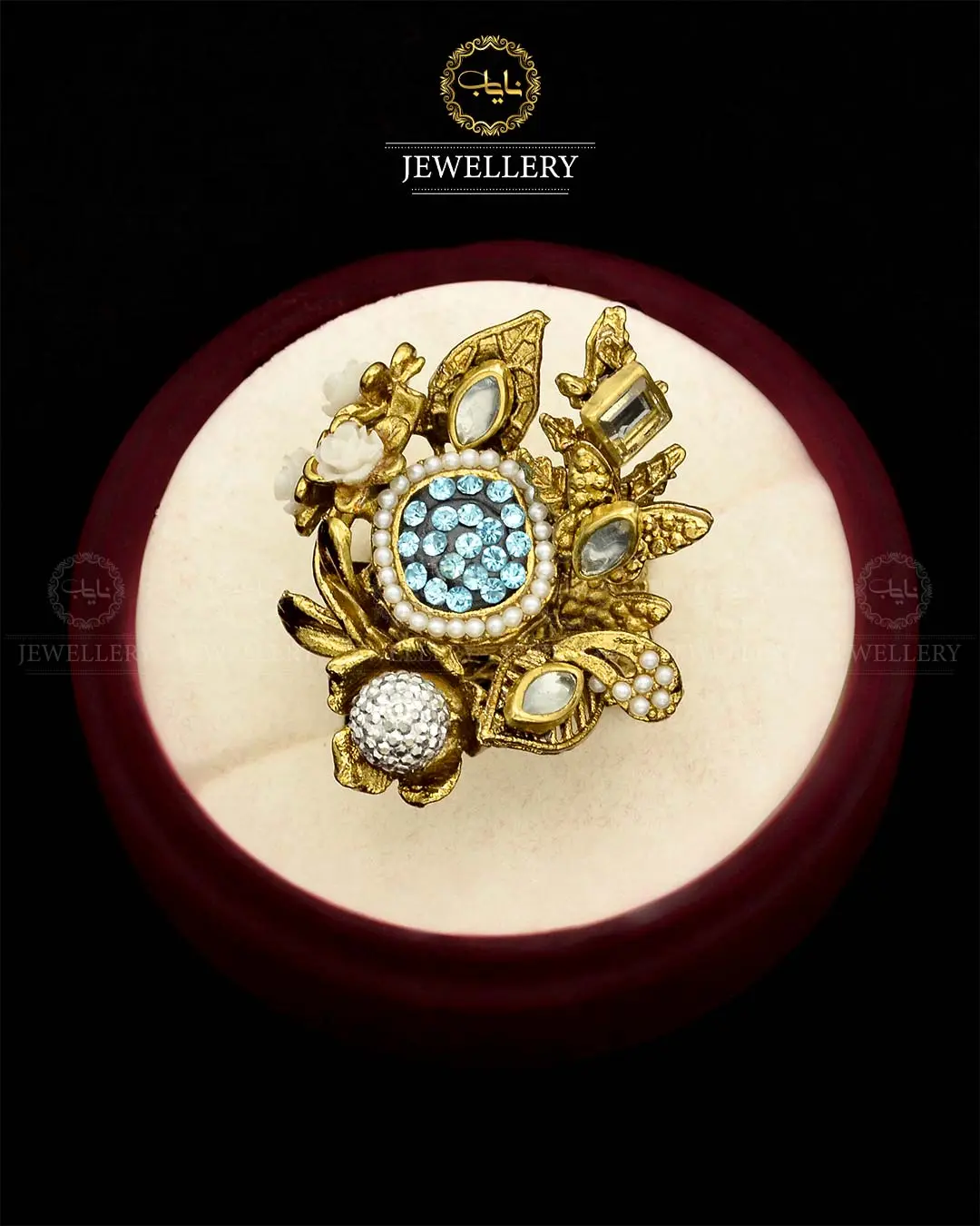 Turkish Designer Ring Size adjustable NJ-1785 - Image 5
