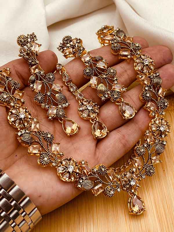 Turkish Necklace Set NJ-1528-G - Image 4