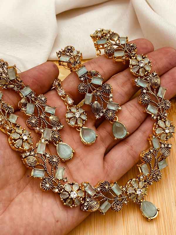 Turkish Necklace Set NJ-1528-G - Image 7