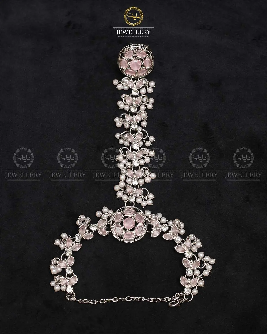 Zarcon Angla (Bracelet with Ring)-2213-Silver - Image 3