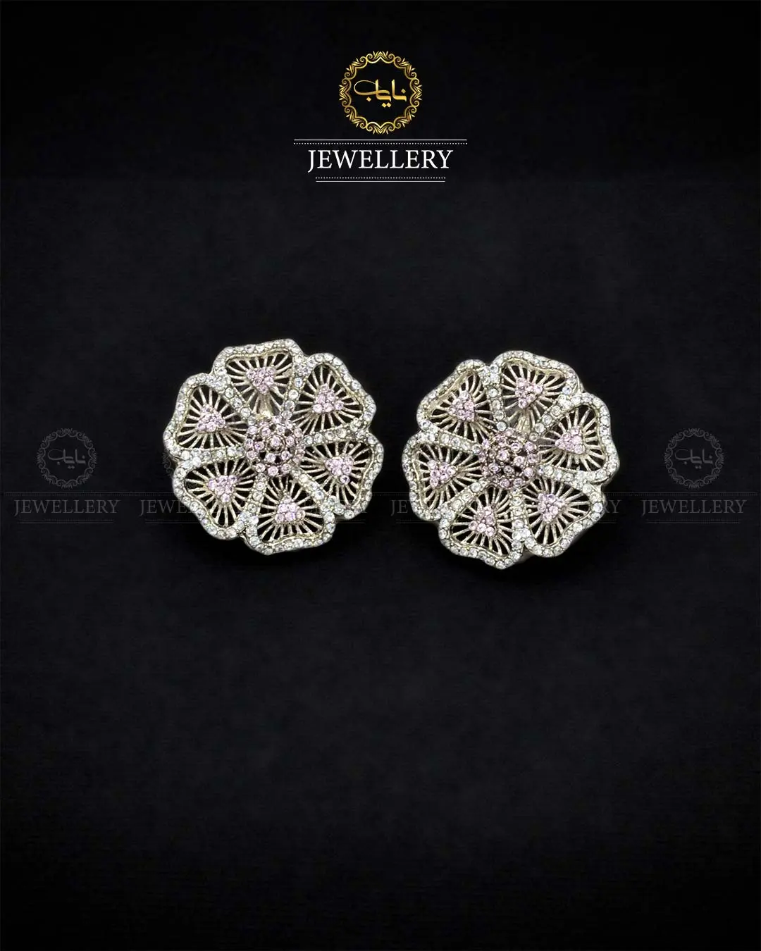 Zarcon Flower Tops NJ-1838-Silver - Image 5