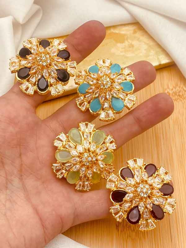 Zirconia Ring Size Adjustable NJ-1529 - Image 3